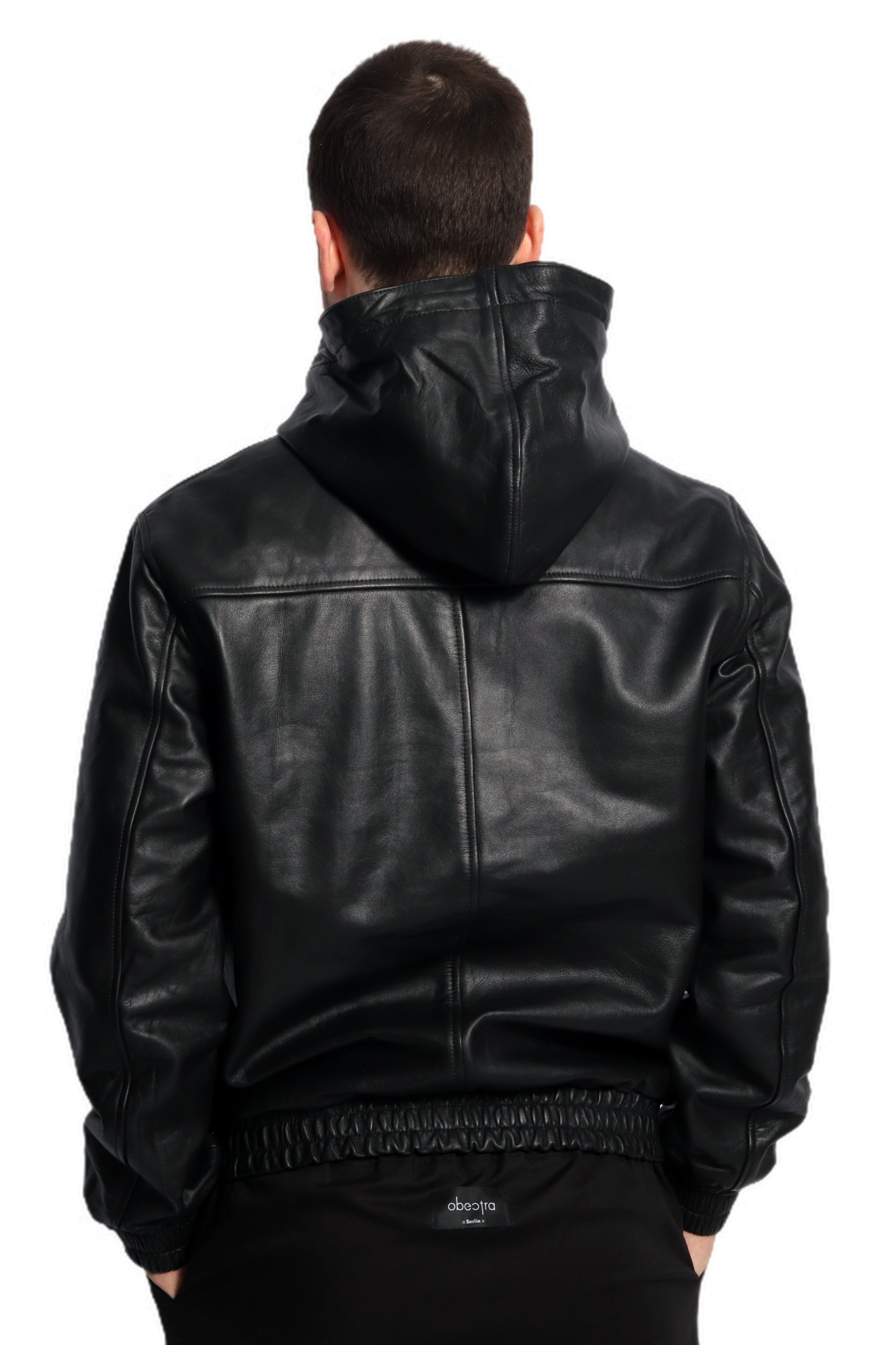 THEO leather hoodie