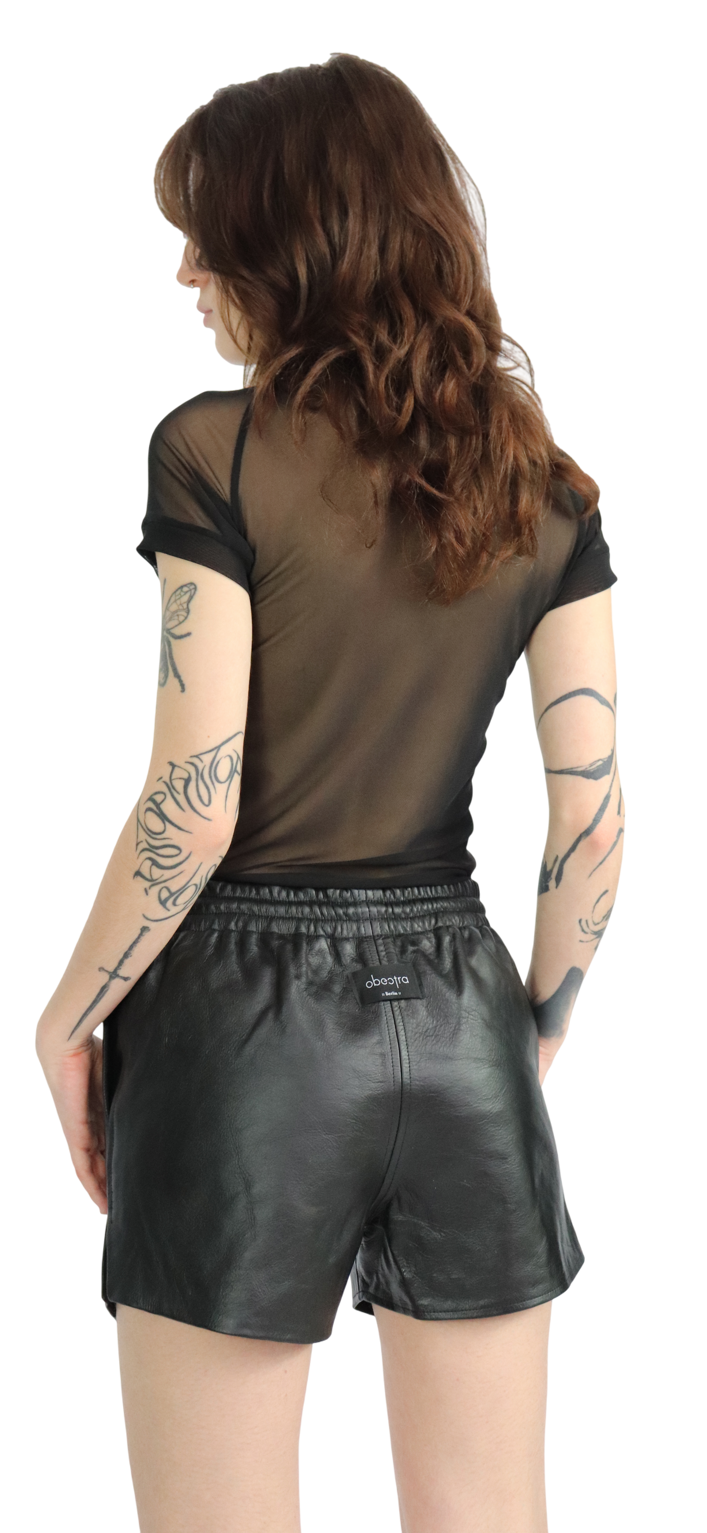 TYSON leather shorts