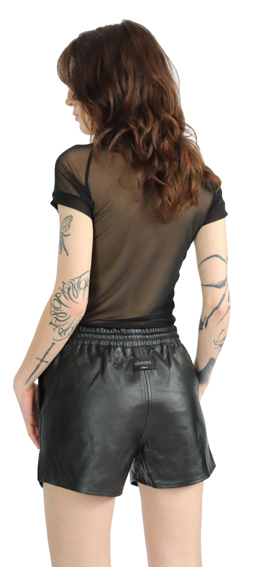 TYSON leather shorts