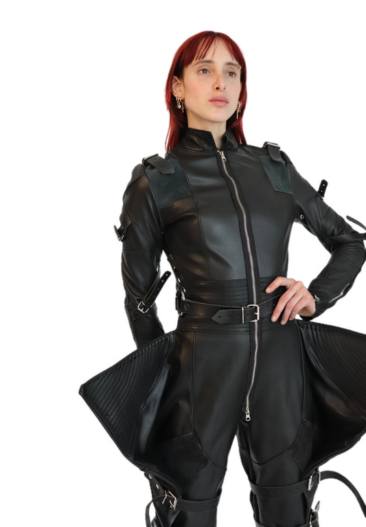 Diva leather jumpsuit