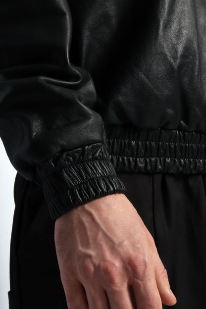 THEO leather hoodie