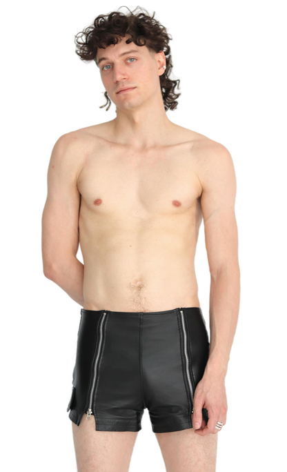MAYA leather shorts