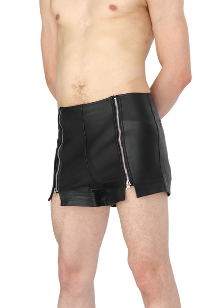 MAYA leather shorts