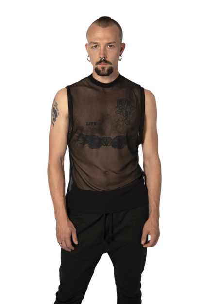 LIAN mesh tank top