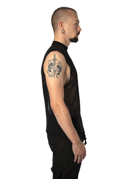 LIAN mesh tank top